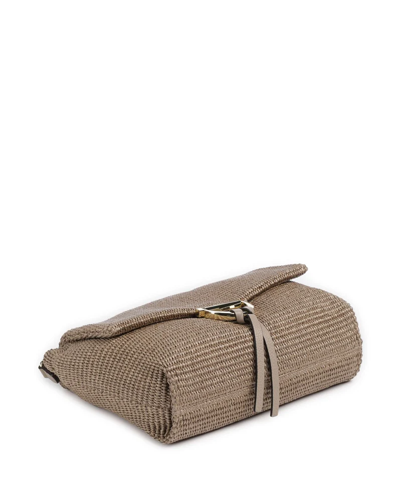 Abro Raffia Classica Temi Medium Sac porté épaule siena