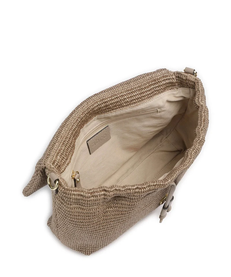 Abro Raffia Classica Temi Medium Sac porté épaule siena