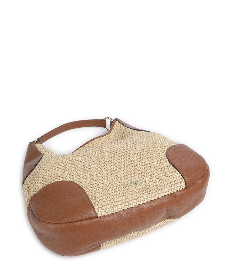 Abro Maglia Raffia Open Air Sac fourre-tout natural/nut
