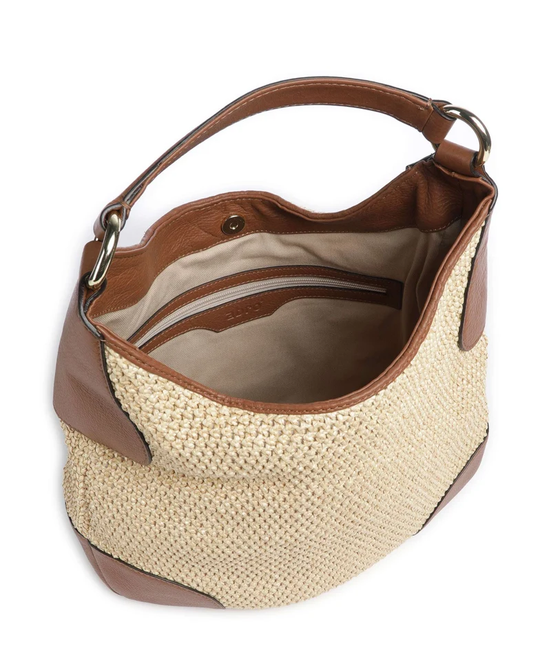 Abro Maglia Raffia Open Air Sac fourre-tout natural/nut