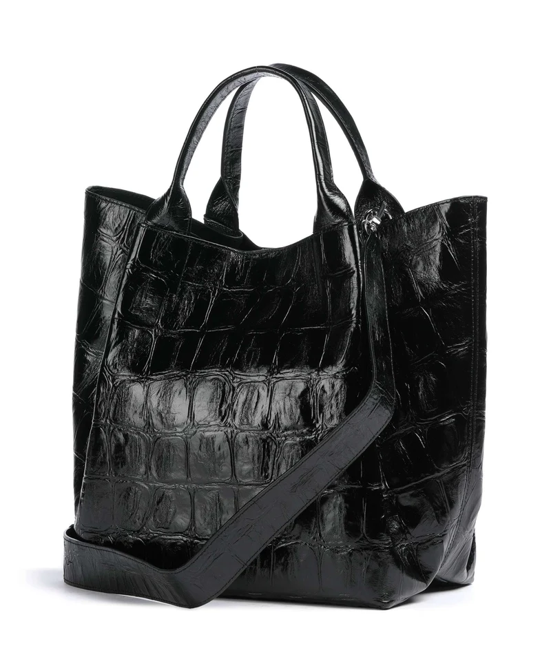 Abro Maxi Cocco Essential Medium Sac à main black/nickel
