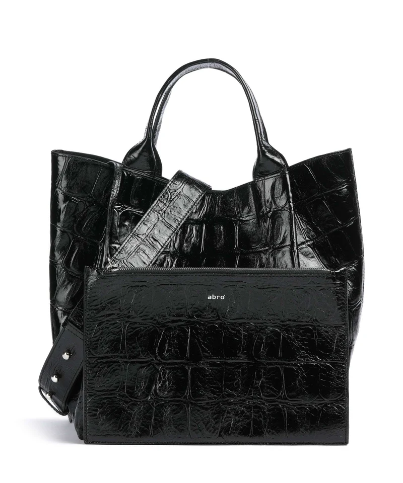 Abro Maxi Cocco Essential Medium Sac à main black/nickel