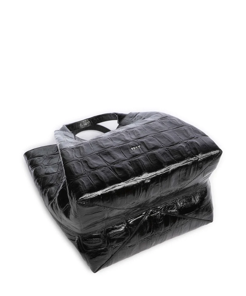 Abro Maxi Cocco Essential Medium Sac à main black/nickel
