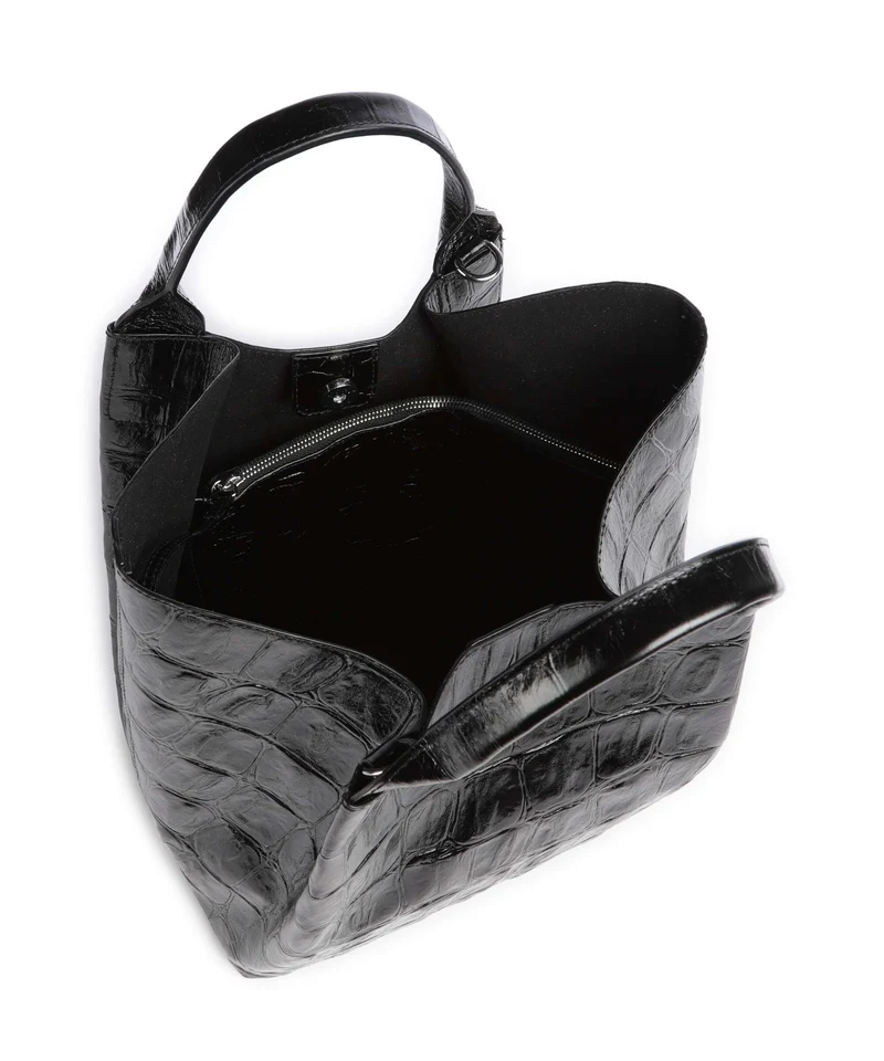 Abro Maxi Cocco Essential Medium Sac à main black/nickel
