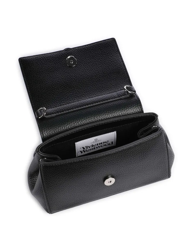 Vivienne Westwood Hazel Grain Small Sac porté épaule black