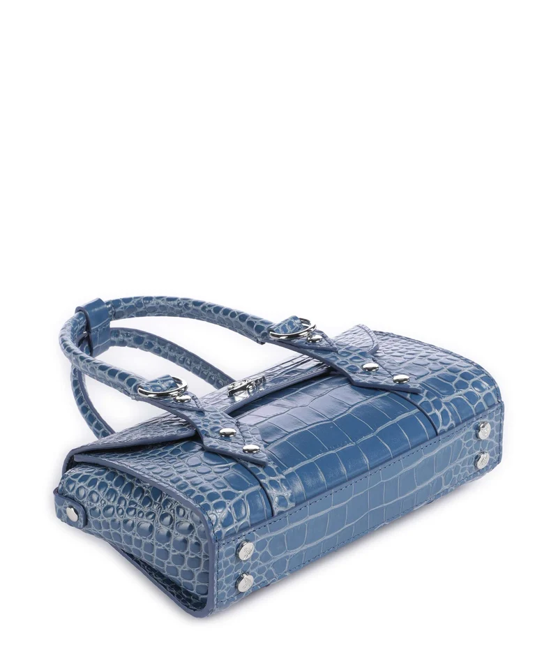 Vivienne Westwood Bettina Embossed Croc Mini Sac à main blue