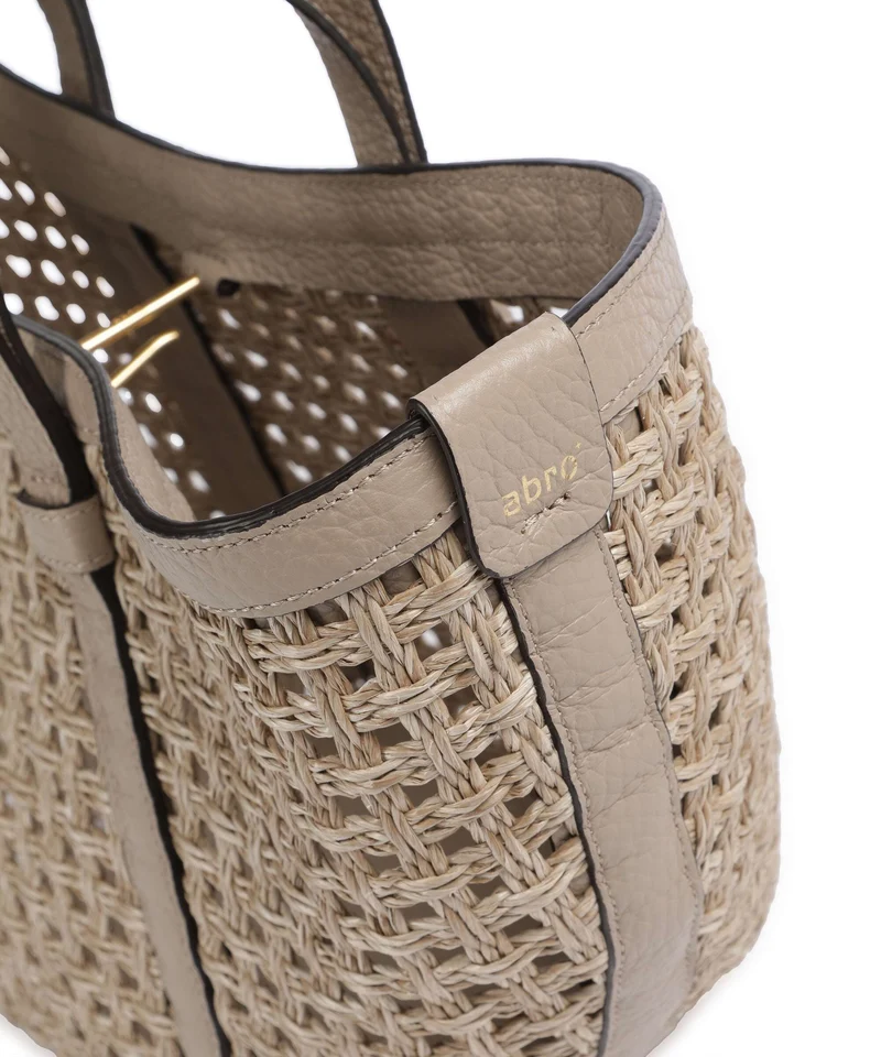 Abro Raffia Net Cosmo Medium Cabas sahara