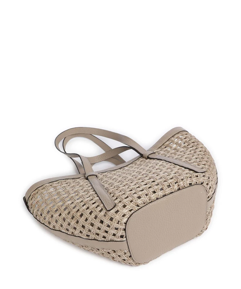 Abro Raffia Net Cosmo Medium Cabas sahara