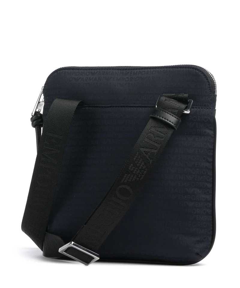 Emporio Armani Monogram Sac bandoulière iconico blu navy