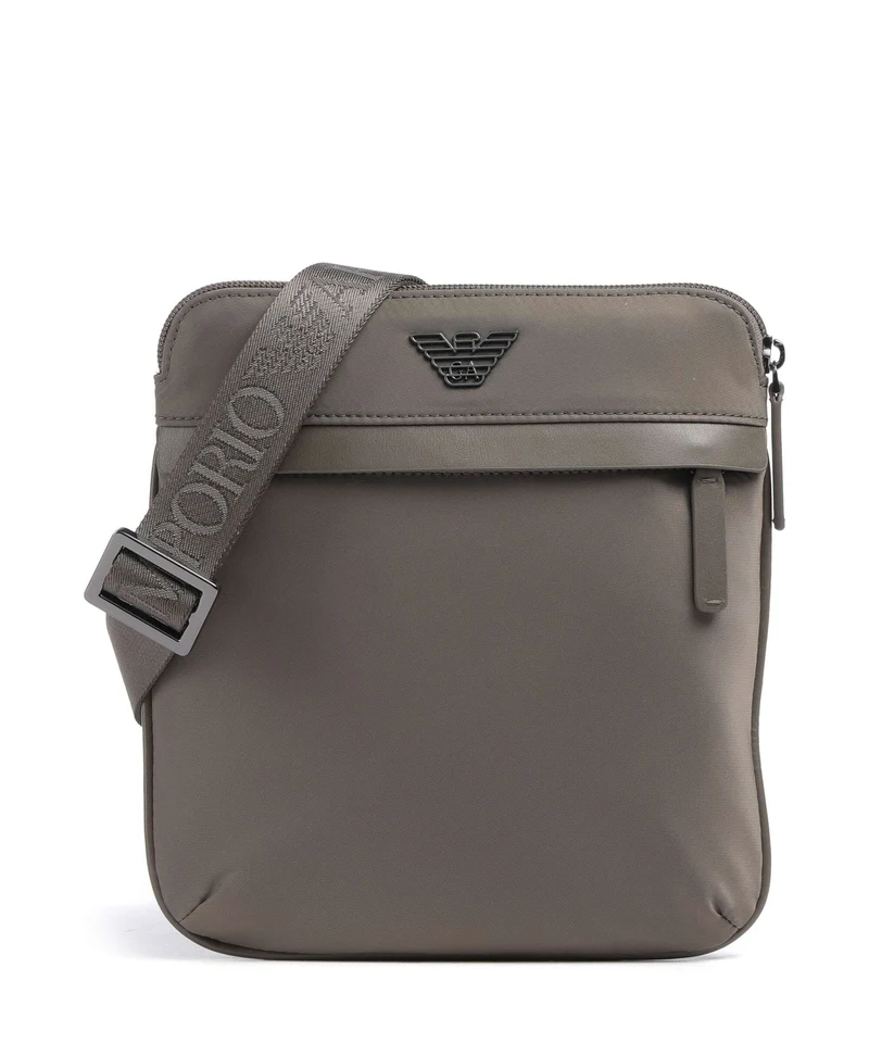 Emporio Armani Recycled Nylon Sac bandoulière major brown