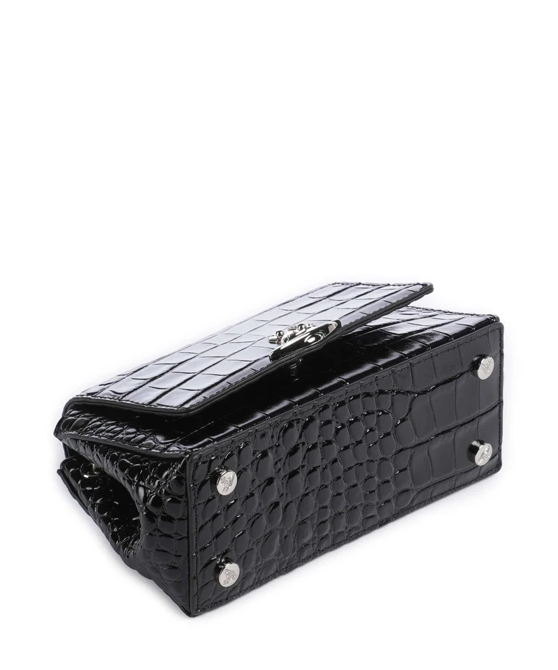 Vivienne Westwood Hazel Embossed Croc Small Sac porté épaule black