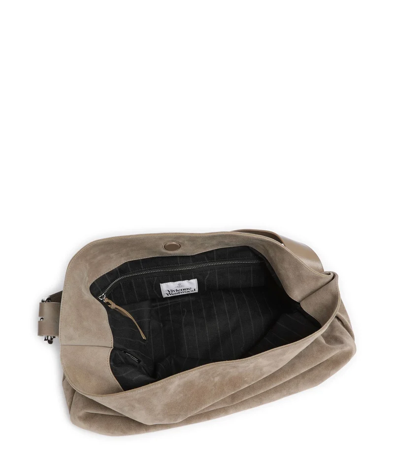 Vivienne Westwood Maxime Suede Large Sac fourre-tout stone