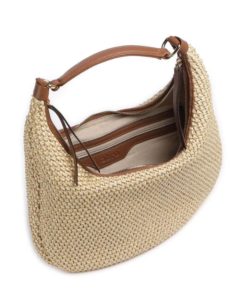 Abro Maglia Raffia Nana Small Sac fourre-tout natural/nut