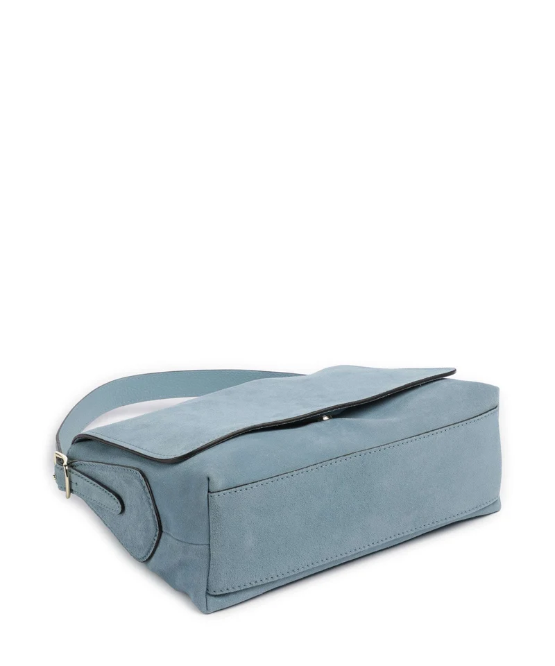Abro Suede Carina Sac porté épaule sapphire
