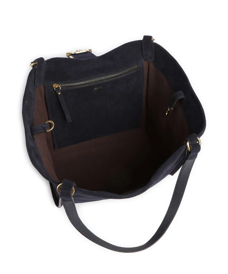 Abro Suede Temi Cabas navy