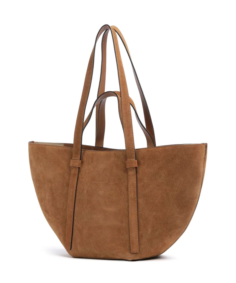 Abro Suede Cosmo Medium Cabas cuoio