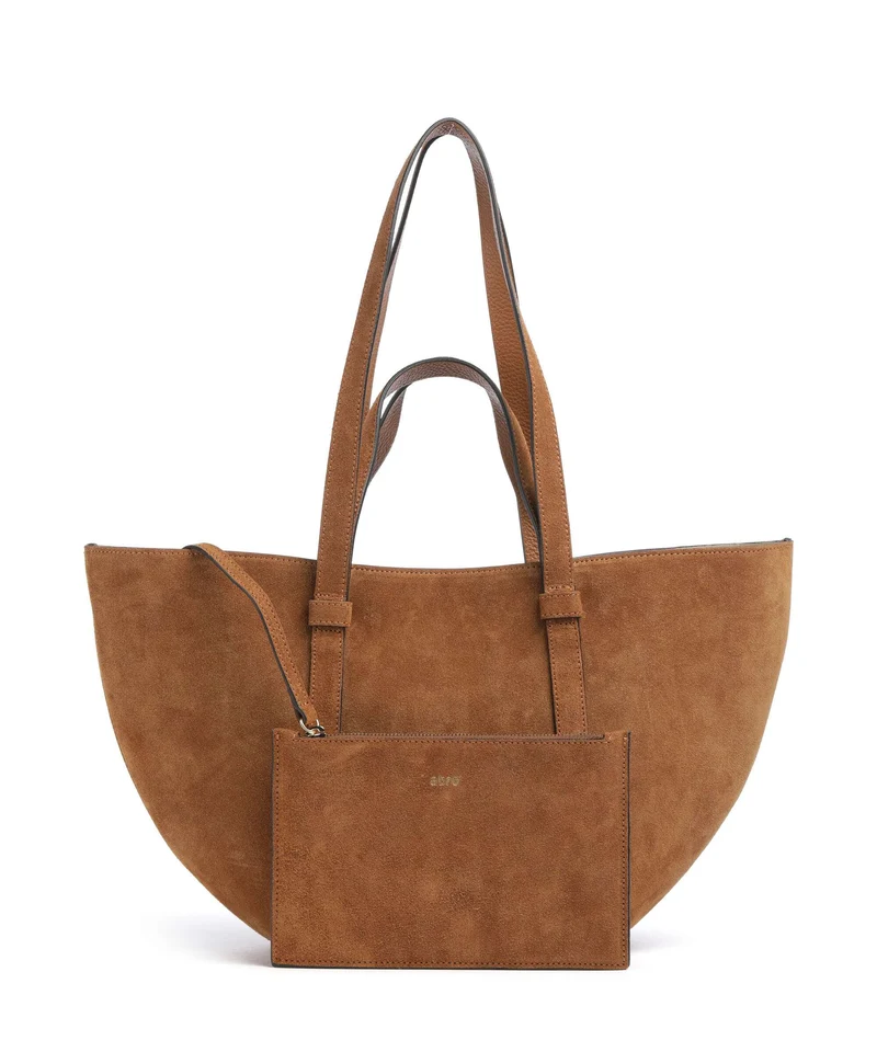 Abro Suede Cosmo Medium Cabas cuoio