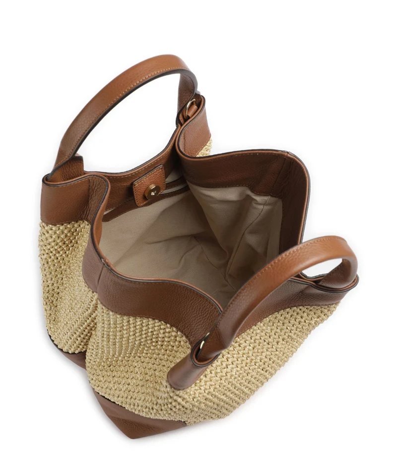 Abro Maglia Raffia Essential Medium Sac à main natural/nut