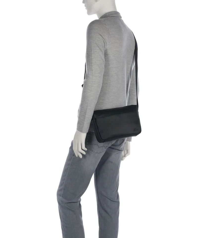 Lacoste Mens Classic Sac bandoulière noir