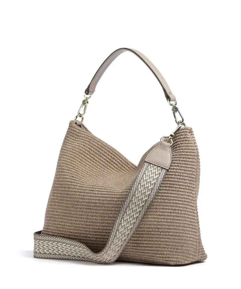 Abro Raffia Kaia Sac fourre-tout siena