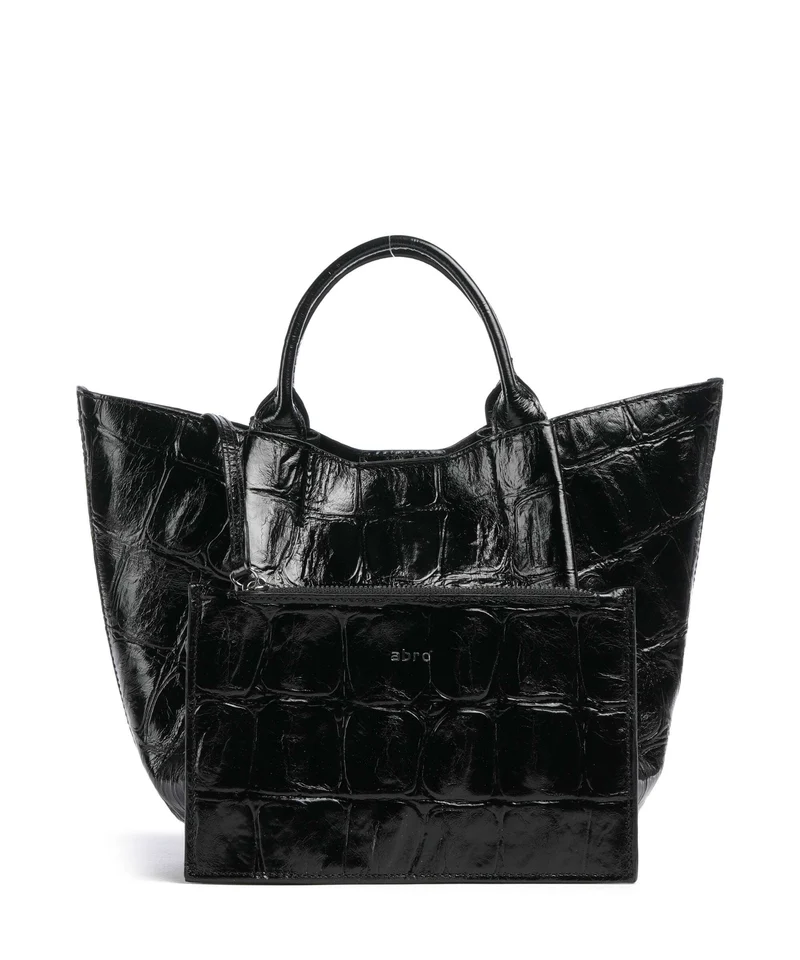 Abro Maxi Cocco Essential Small Sac à main black/nickel
