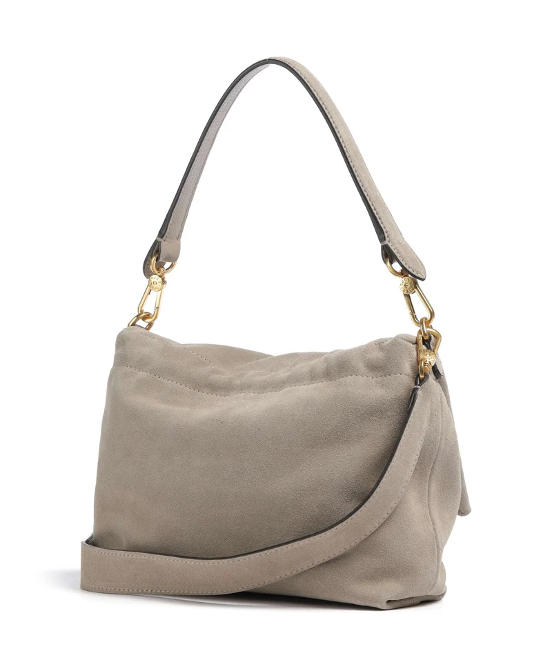 Abro Suede Temi Medium Sac porté épaule siena