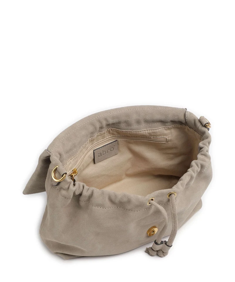 Abro Suede Temi Medium Sac porté épaule siena
