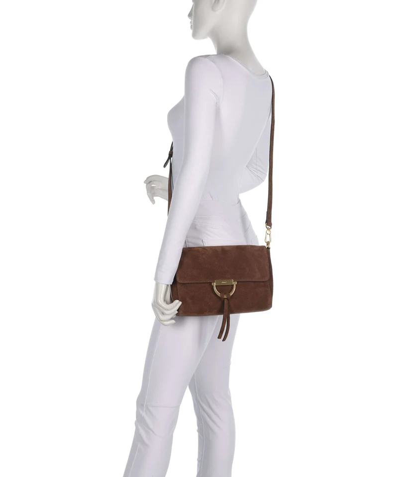 Abro Suede Temi Sac porté épaule wood