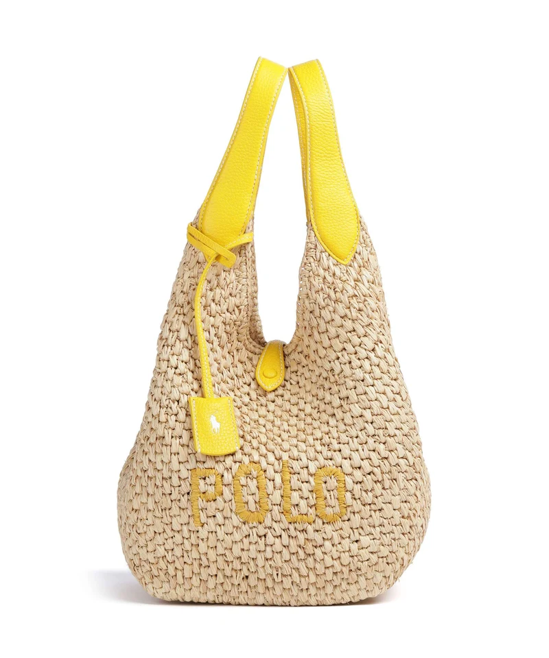 Polo Ralph Lauren Play Medium Sac à main natural/canary yellow