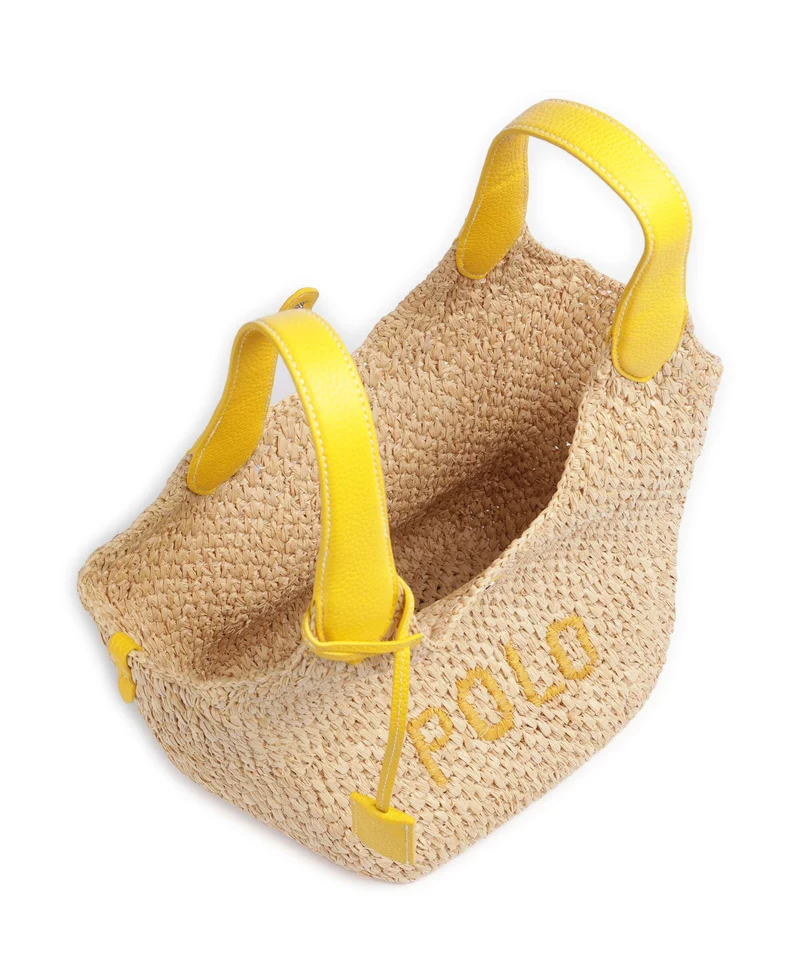 Polo Ralph Lauren Play Medium Sac à main natural/canary yellow