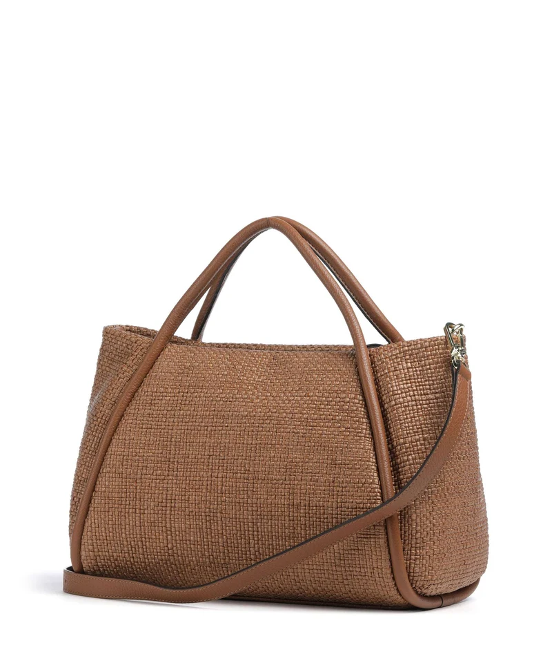 Abro Raffia Intreccio Willow Sac à main caramel/cognac