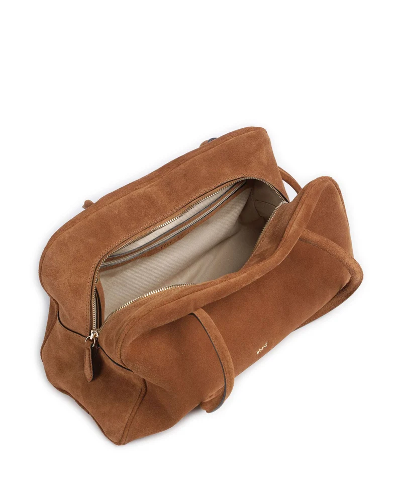 Abro Suede Amara Sac porté épaule cuoio