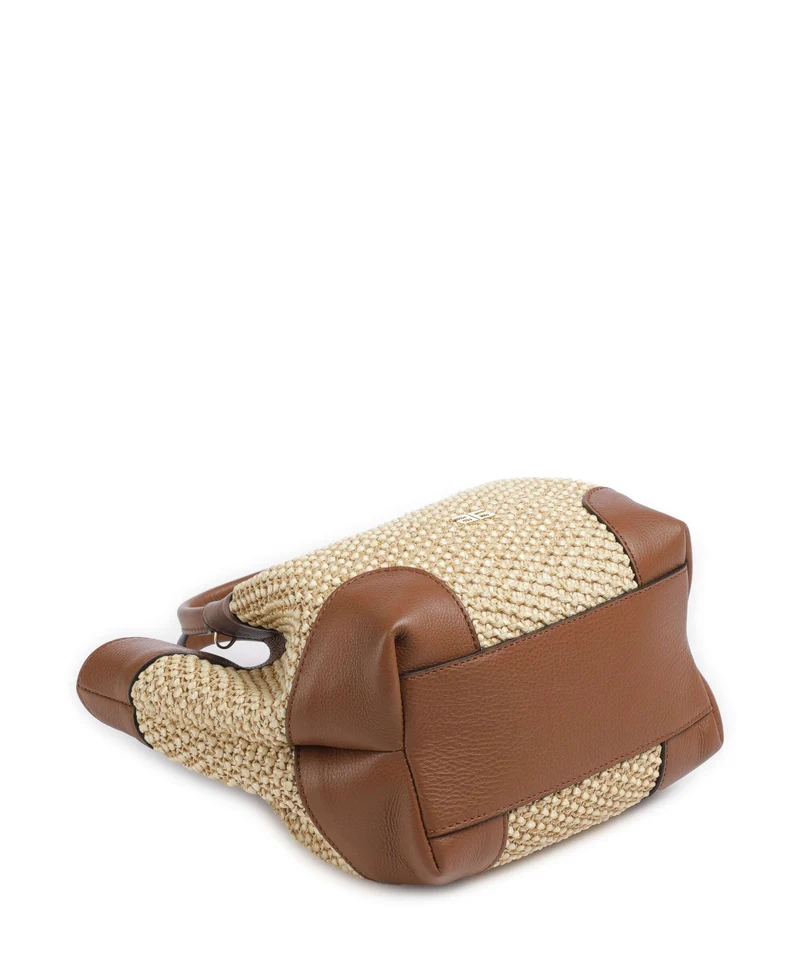 Abro Maglia Raffia Essential Small Sac à main natural/nut
