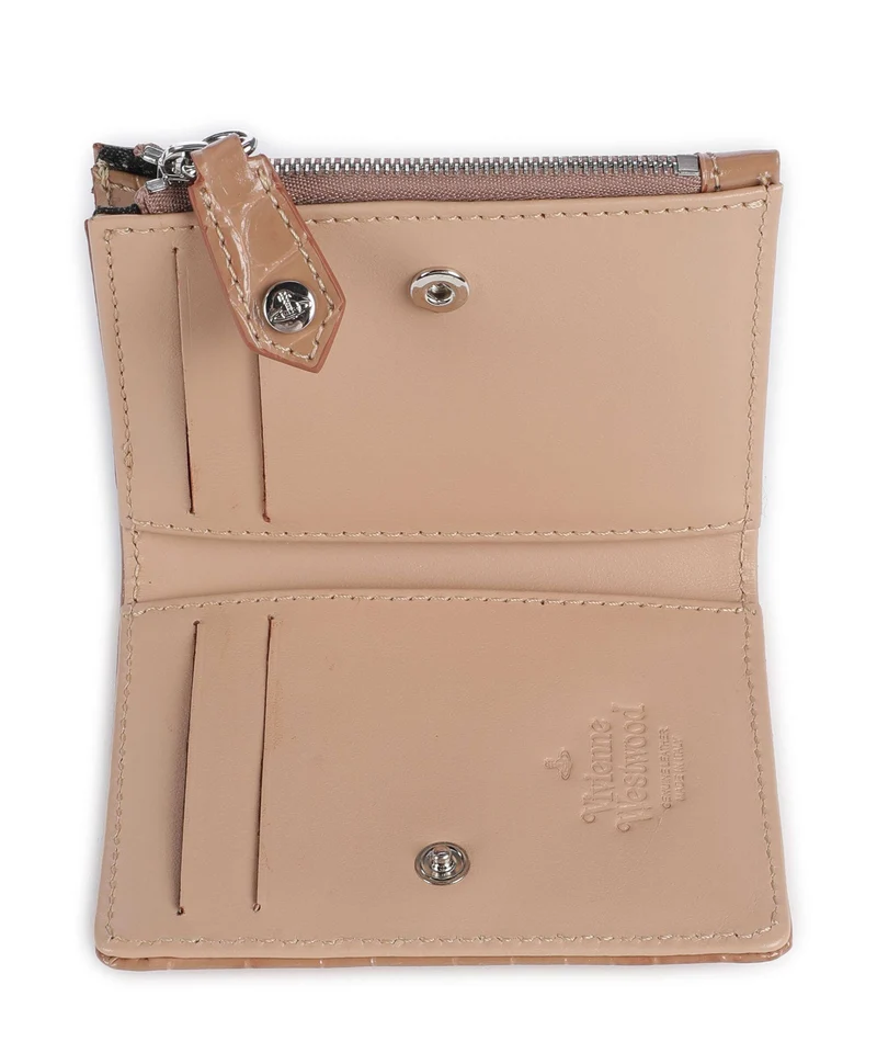 Vivienne Westwood Embossed Croc Slim Portefeuille dusty pink