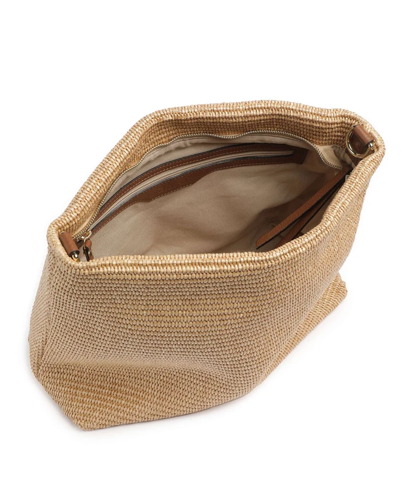 Abro Raffia Kaia Sac fourre-tout natural