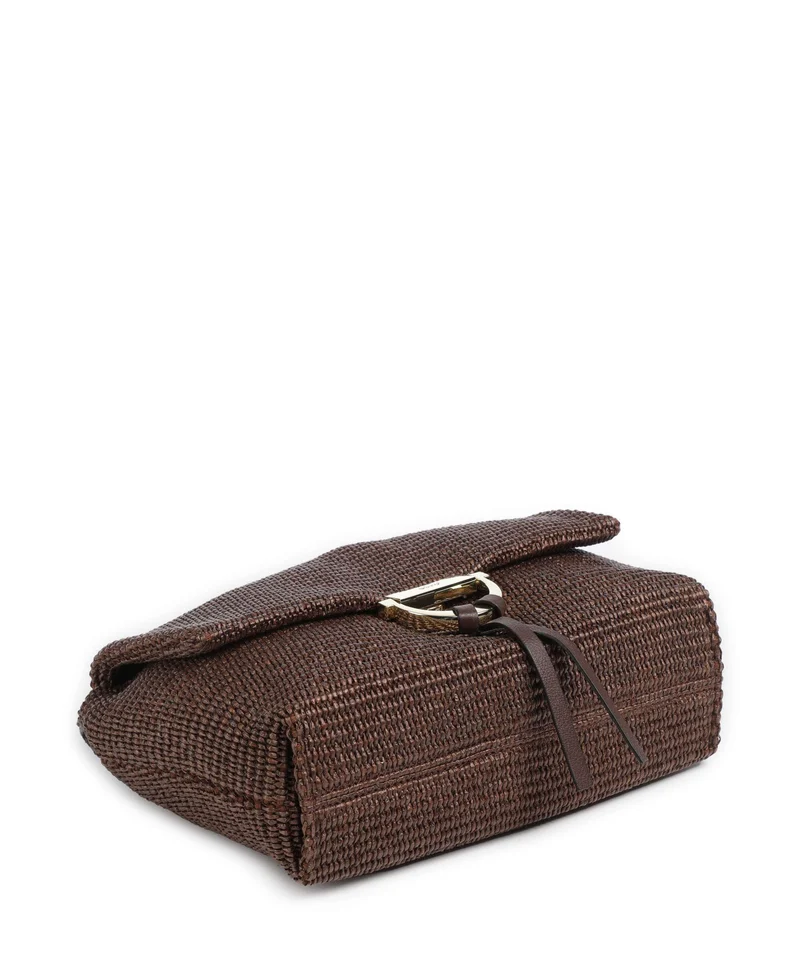 Abro Raffia Classica Temi Medium Sac porté épaule wood