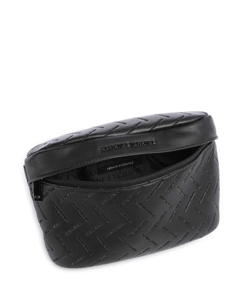 Armani Exchange Ginevra Embossed Sac banane black