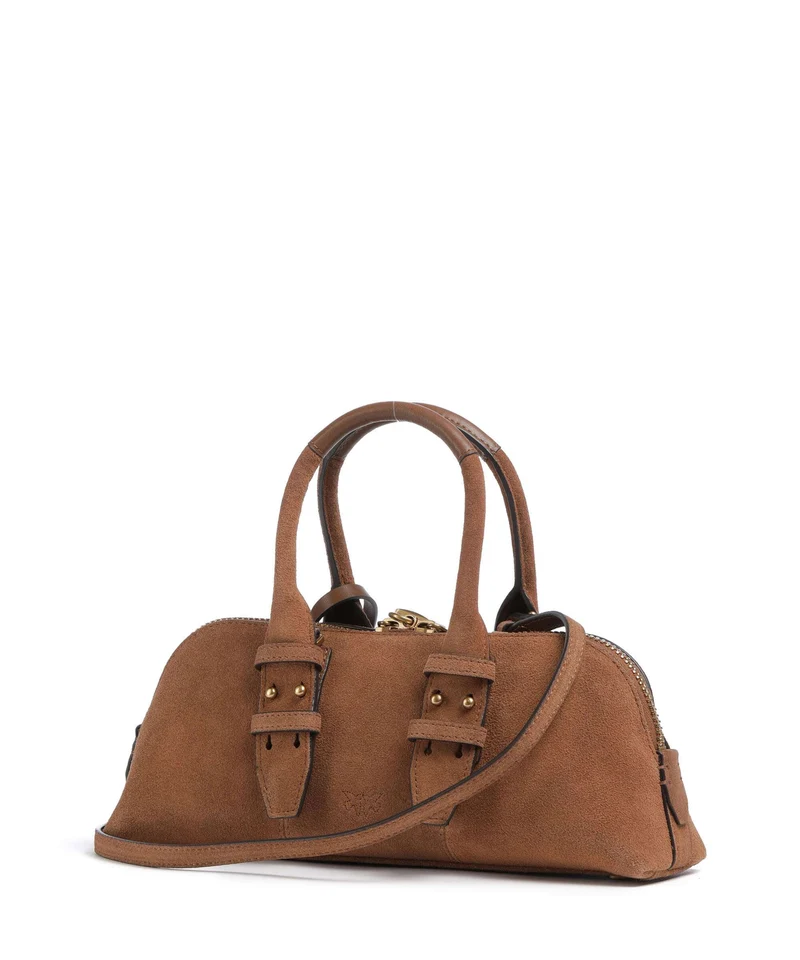 Pinko Bowling Horizontal Sac à main marrone/leone/antique gold