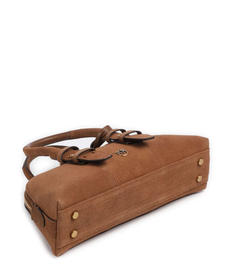 Pinko Bowling Horizontal Sac à main marrone/leone/antique gold
