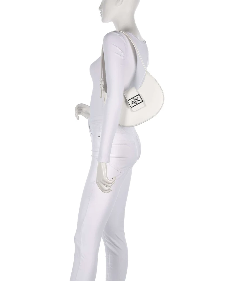 Armani Exchange Wonder Sac porté épaule off white