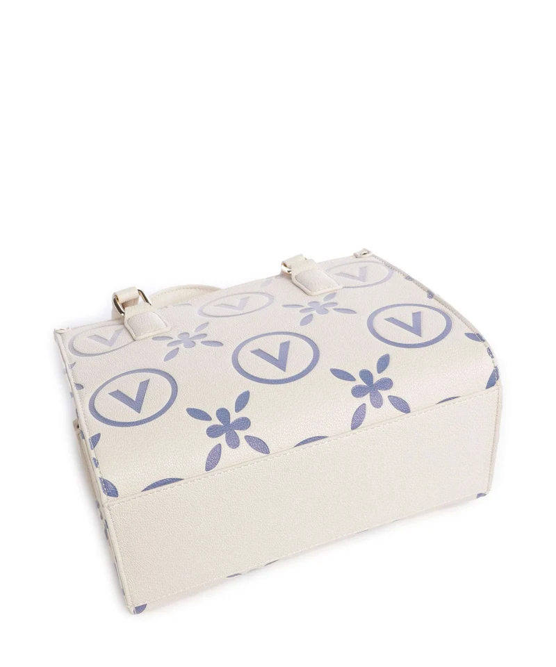 Valentino Bags Samba Re Print Sac à main ecru/bluette