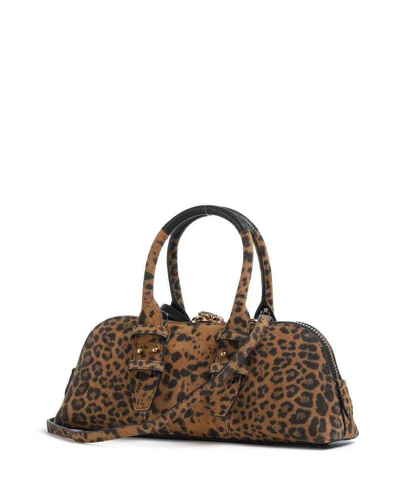 Pinko Bowling Horizontal Sac à main maculato/marrone/antique gold