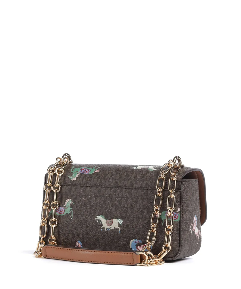 Michael Kors Tribeca Small Sac porté épaule brown/acorn