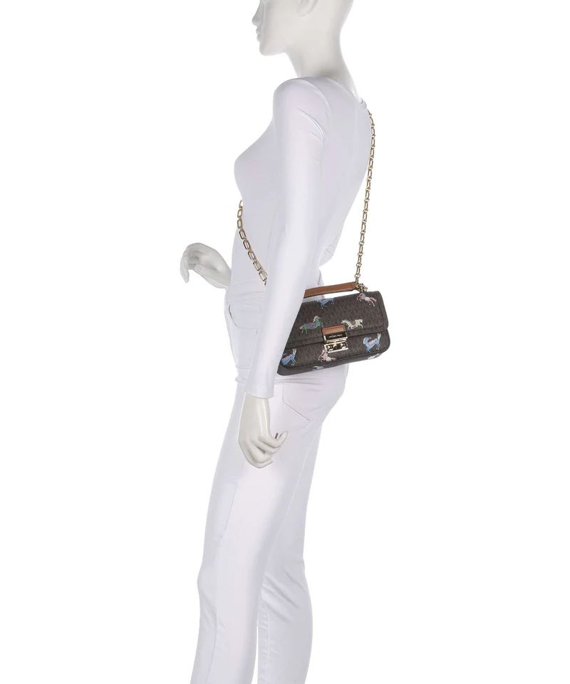 Michael Kors Tribeca Small Sac porté épaule brown/acorn