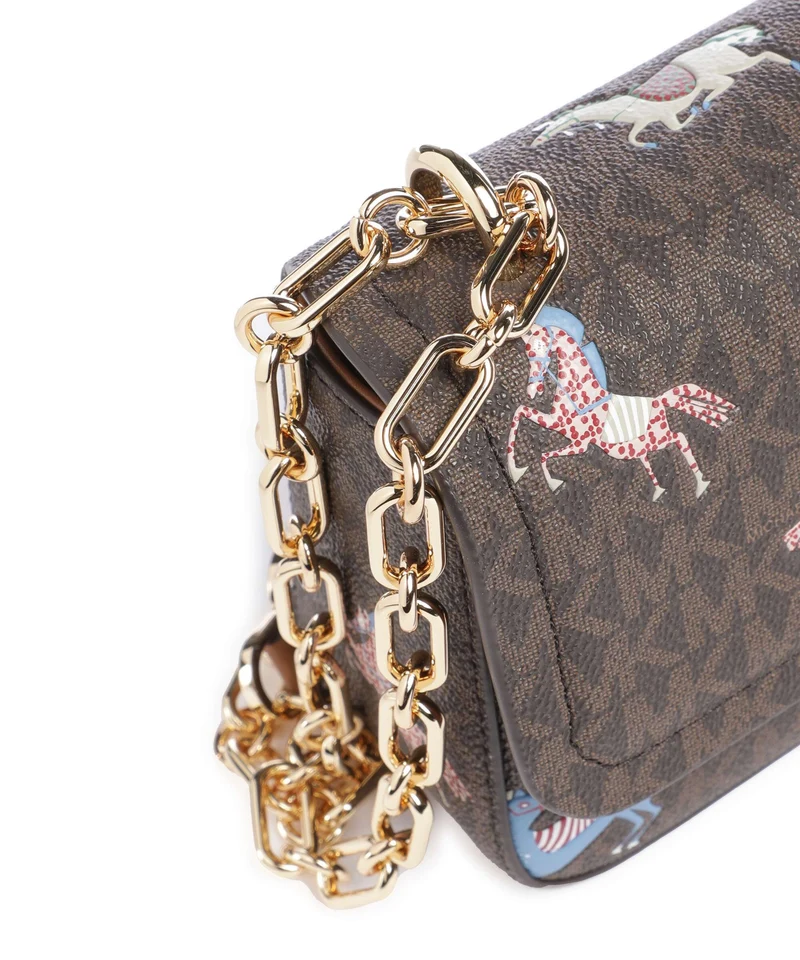 Michael Kors Tribeca Small Sac porté épaule brown/acorn