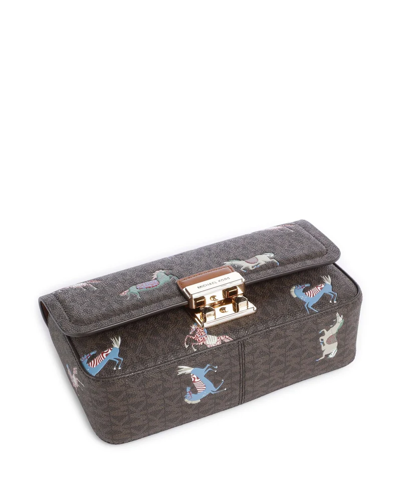Michael Kors Tribeca Small Sac porté épaule brown/acorn