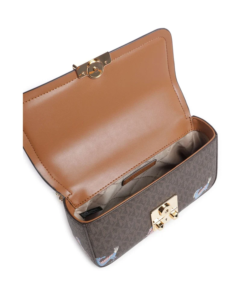 Michael Kors Tribeca Small Sac porté épaule brown/acorn