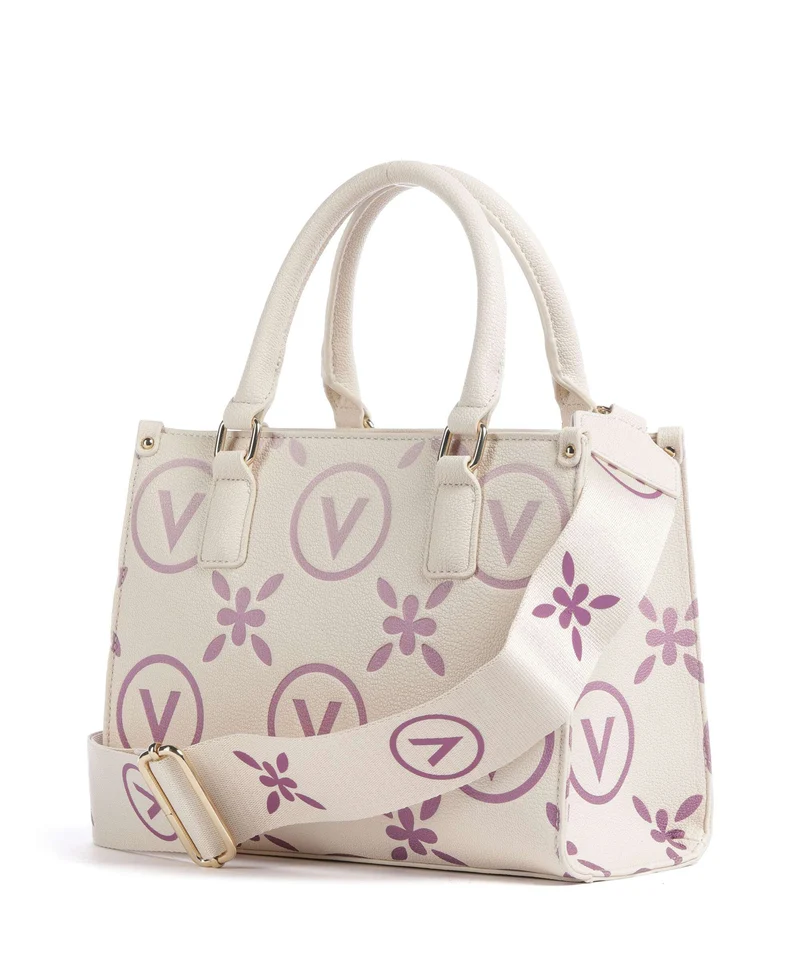 Valentino Bags Samba Re Print Sac à main ecru/rosa