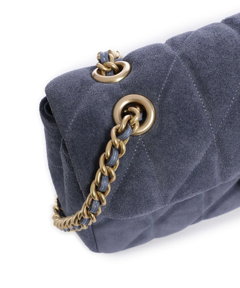 Coach Tabby Quilted 26 Sac porté épaule light denim