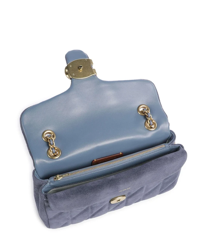 Coach Tabby Quilted 26 Sac porté épaule light denim